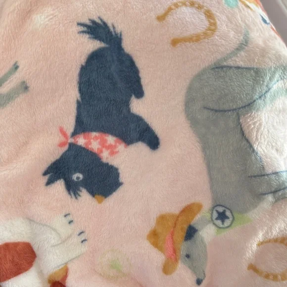 C&C California Colorful Cowboy themed throw ! NWT! - Picture 2 of 2